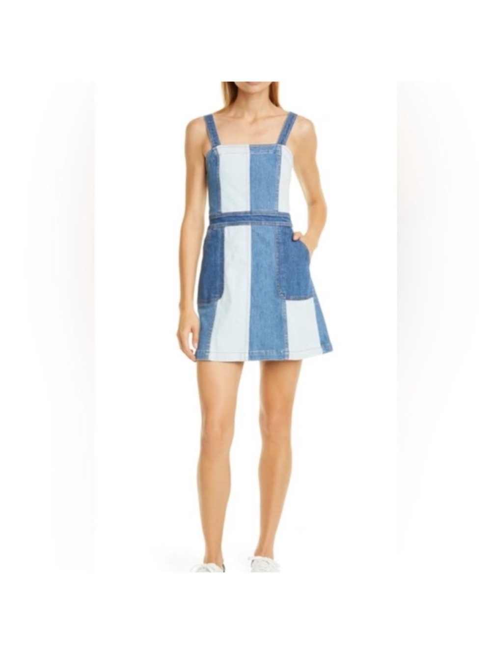 Alice and Oliver  Blue Two-Tone Denim Dress